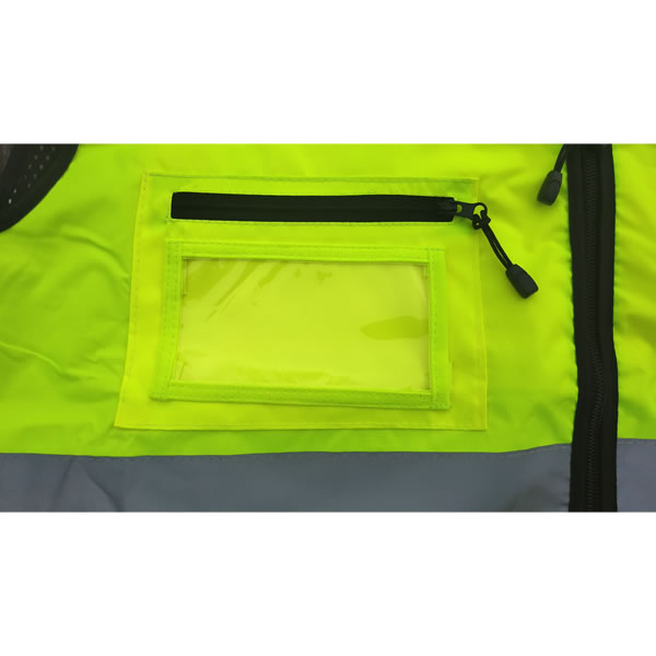 ZJRung 2 Pièce Gilet de Sécurité Réfléchissant Jaune Gilet de