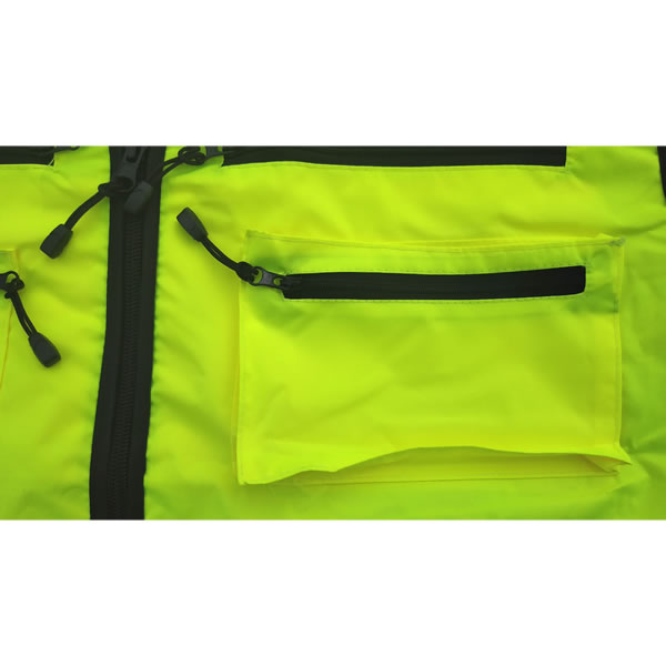 Gilet Fluorescent Tekride Haute Visibilité Jaune Fluo - Gilet jaune