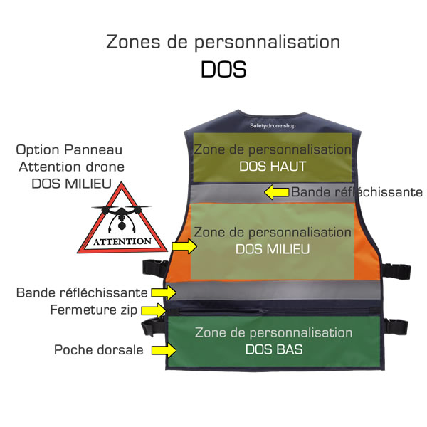 Affiche de sécurité: ATTENTION Vêtements de protection individuelle  obligatoire dans cette zone