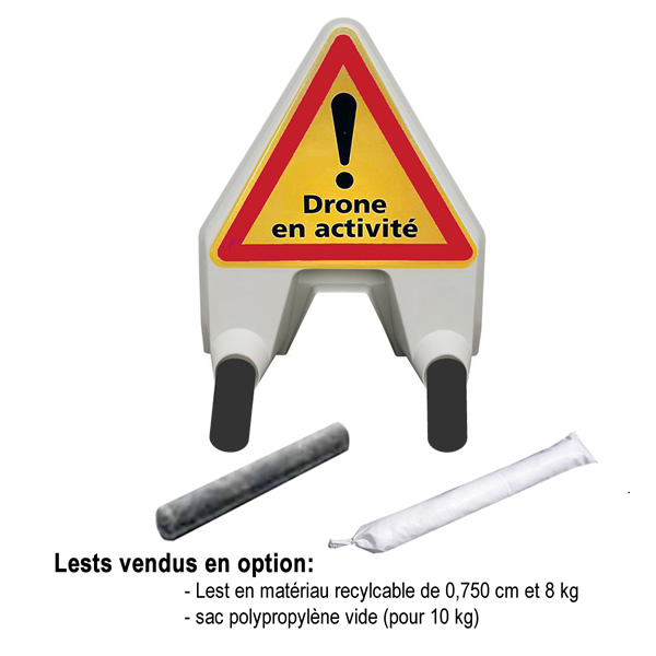 Cône signalisation H 0,50 cm bandes classe 01