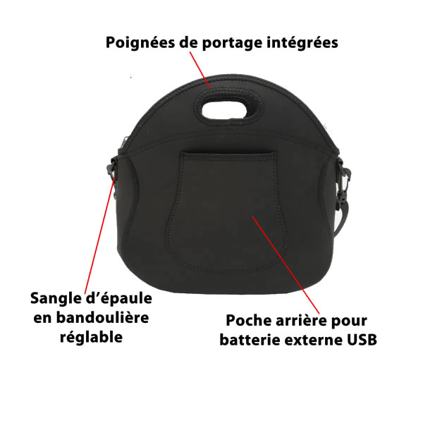 TRANQUILISAFE ® - Lot de 4 poches chaufferettes de poches réutilisables