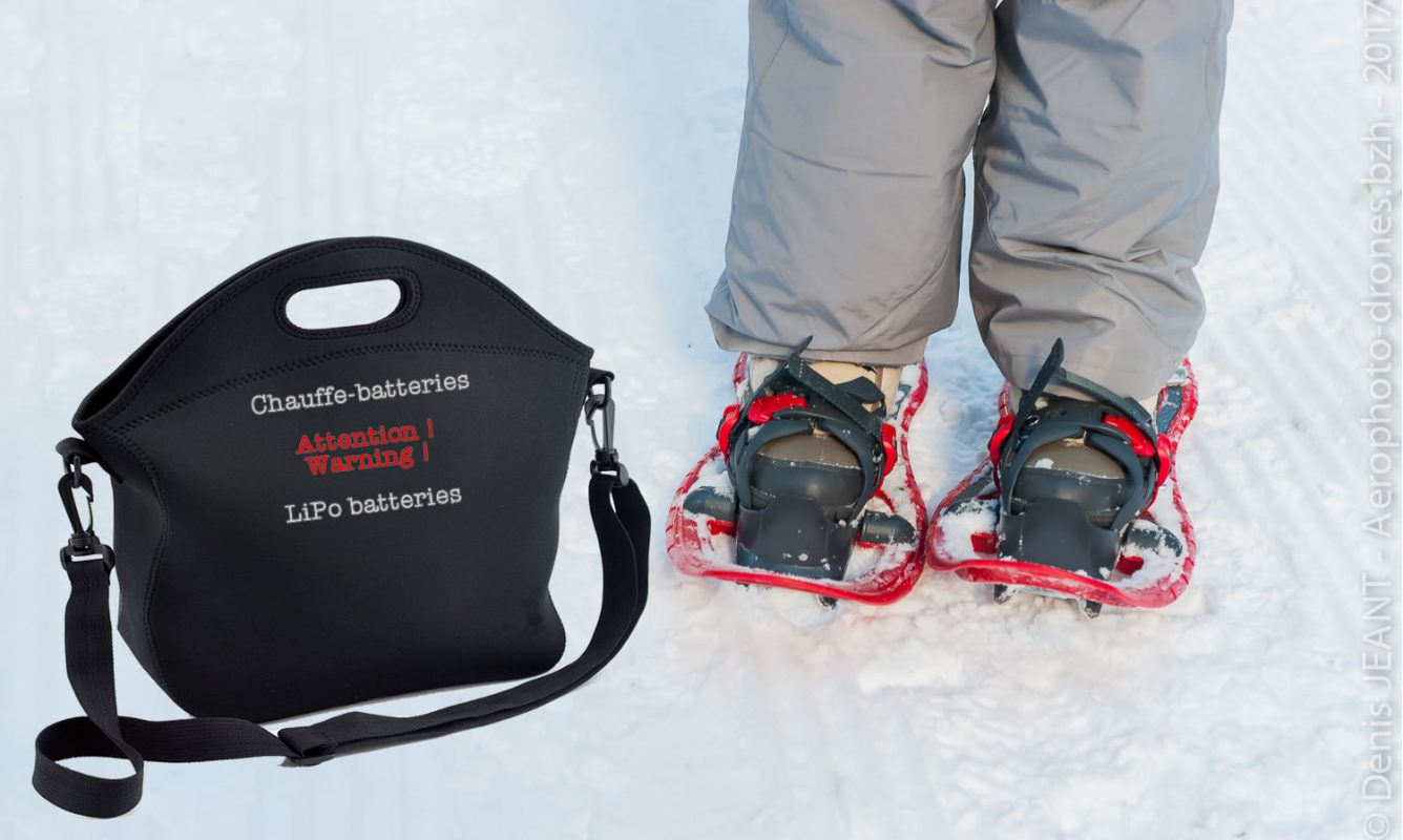 Sac chauffe-batteries à la neige