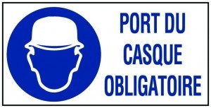 Port du casque obligatoire