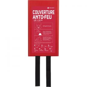 Couverture anti-feu avec son boîtier