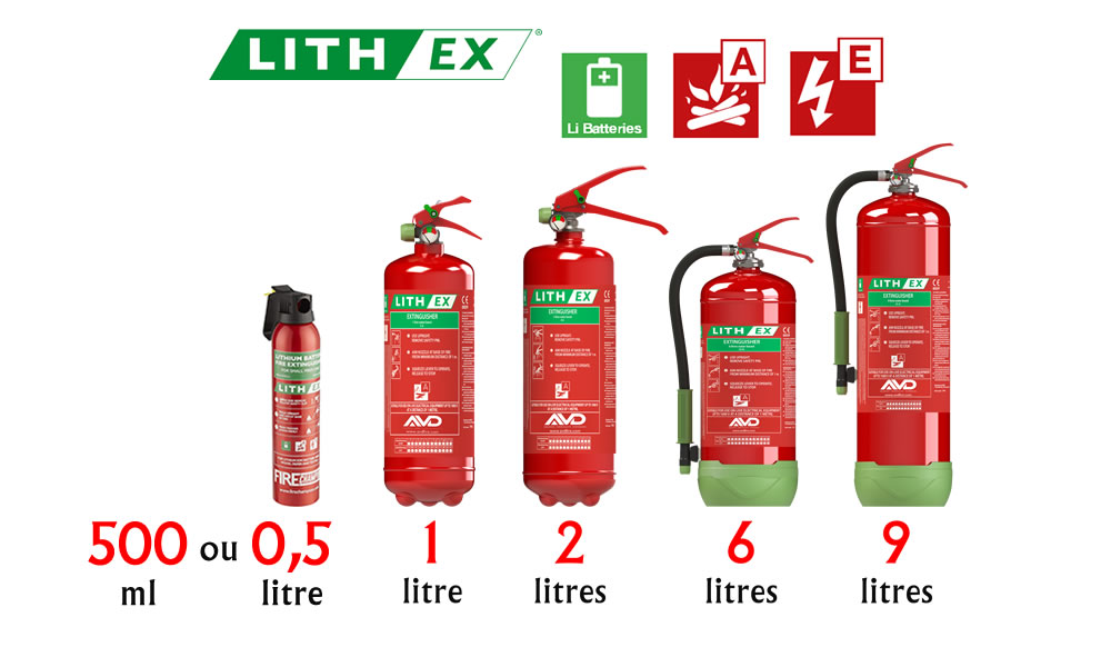 Gamme extincteurs et aérosol ADV Lith EX Gamme extincteurs et aérosol ADV Lith EX