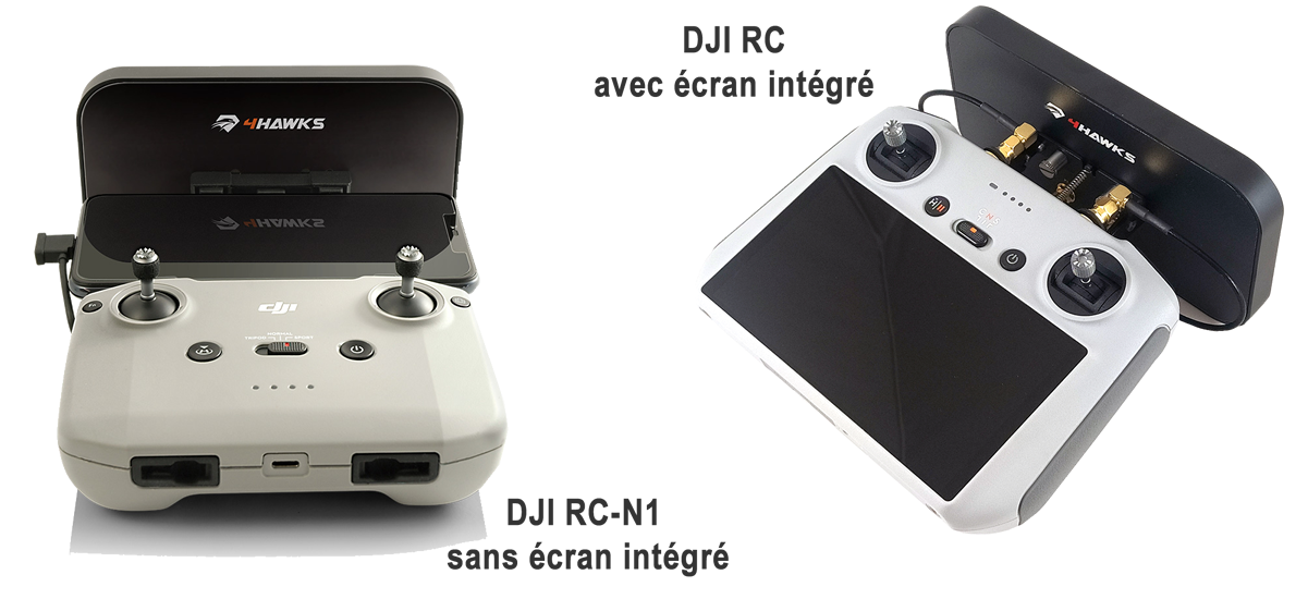 Les radiocommandes DJI RC-N1 et DJI RC