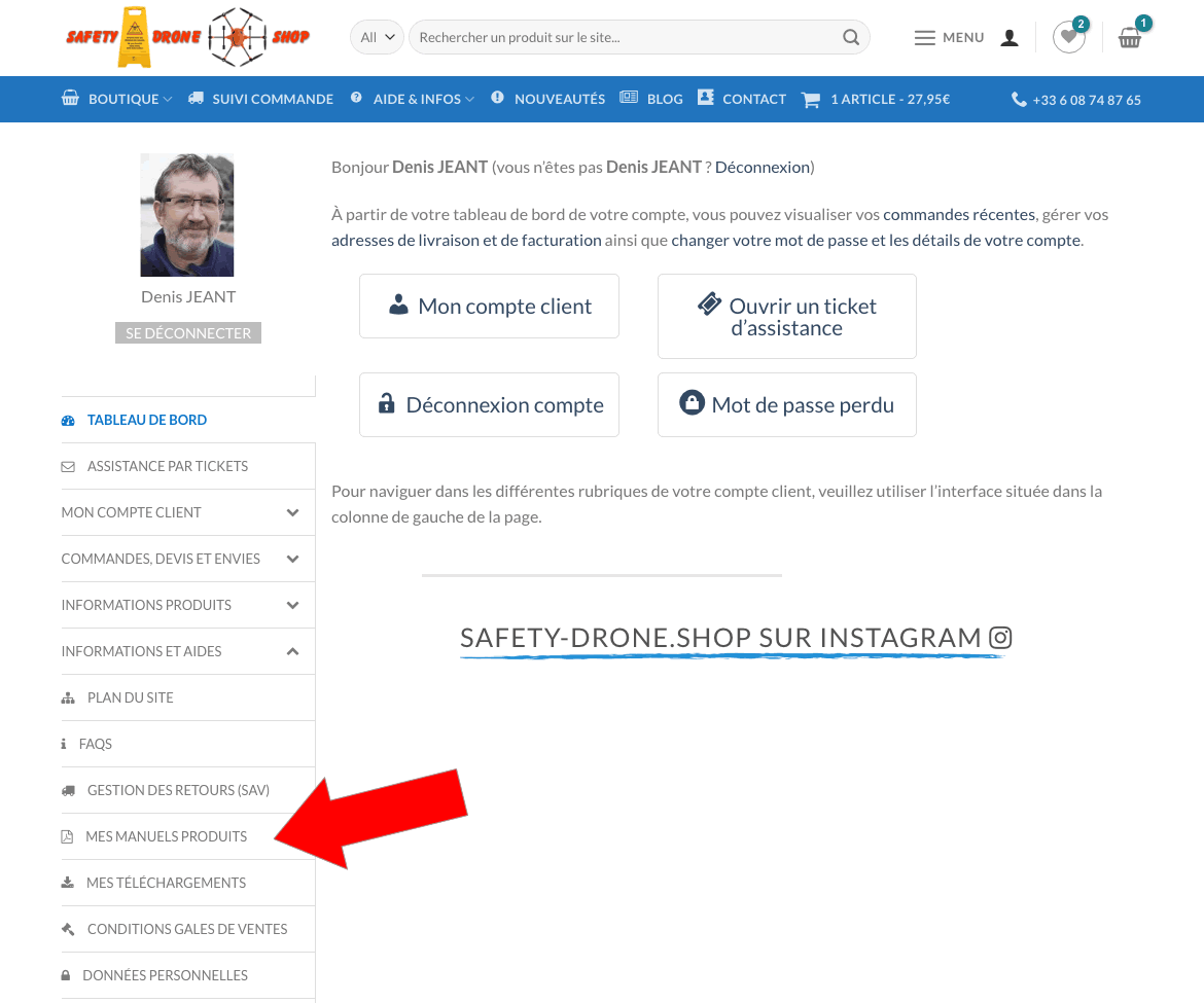 Espace téléchargement des modes d'emplois