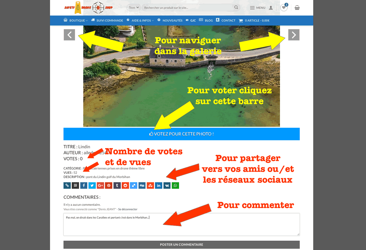 Voter, partager et commenter