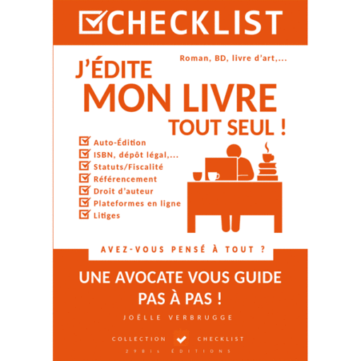 1ère de couverture du livre Checklist j'édite mon livre