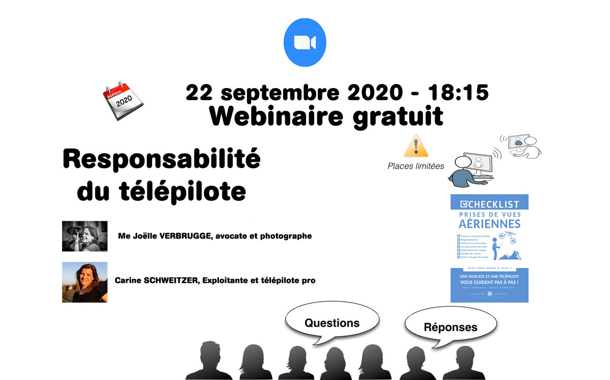 Webinaire responsabilité du télépilote du 22 septembre 2020