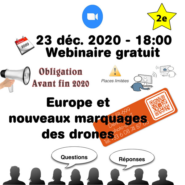 Webinaire 2 Europe et nouveaux marquages des drones