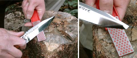 affutage d'un couteau