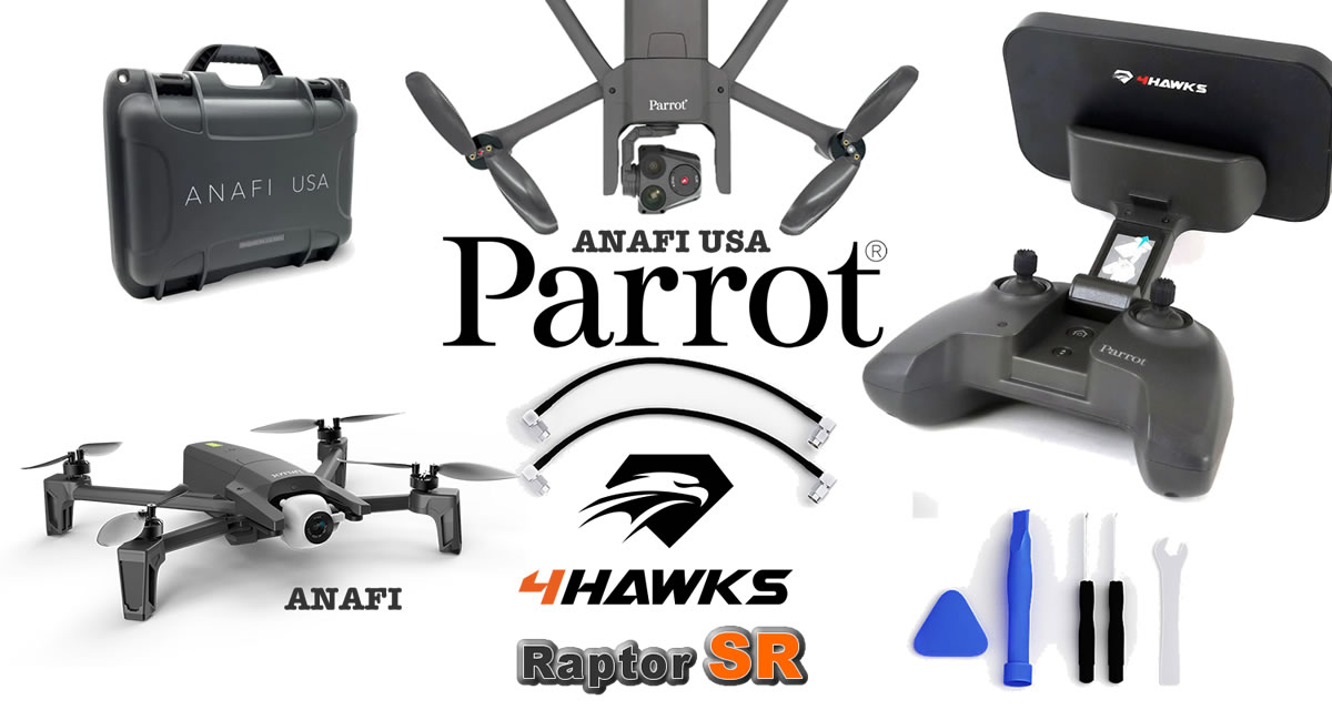 Parrot ANAFI, ANAFI USA et booster d'antennes Raptor SR - Safety