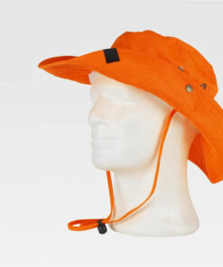 Alternative view of Chapeau de brousse orange fluo