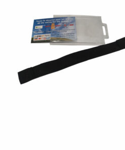 Porte badge pour casque de protection type montagne