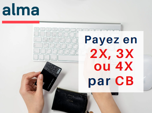 Paiement en 3fois sans frais avec Alma