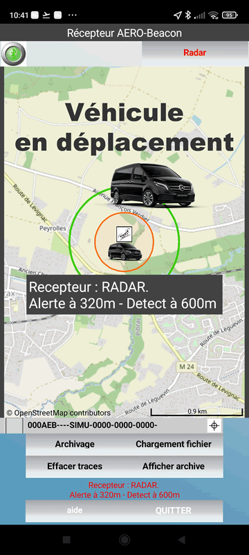 Récepteur embarqué dans un véhicule