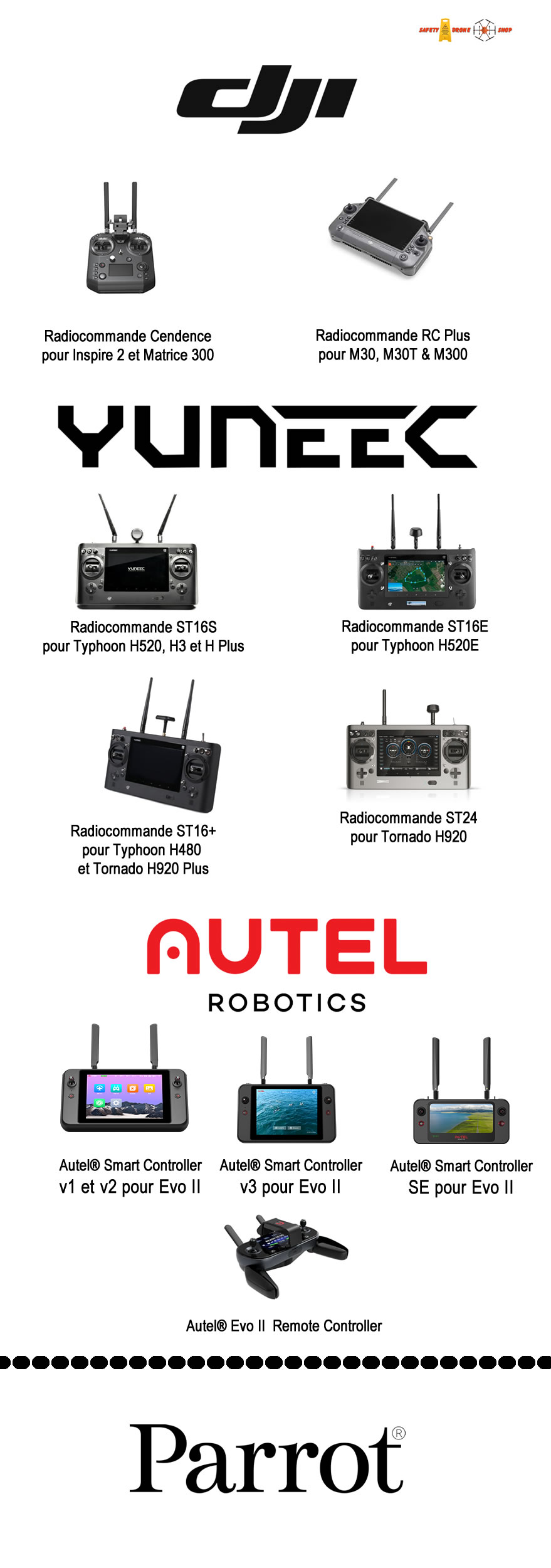 Radiocommandes ne nécessitant pas un démontage pour adapter un booster d'antennes Raptor 4HAWKS