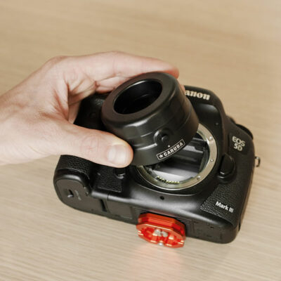 Loupe de controle caruba 7x 6 leds pour contrôler le capteur d'un reflex