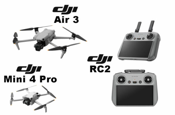 DJI Mini 4 Pro, Air 3 et RC2