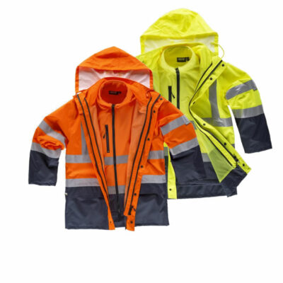 Ensemble parka et veste WORKSHELL haute visibilité