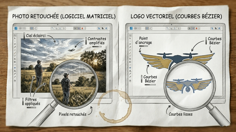 Le fichier matriciel (bitmap) en détail et la retouche d'images