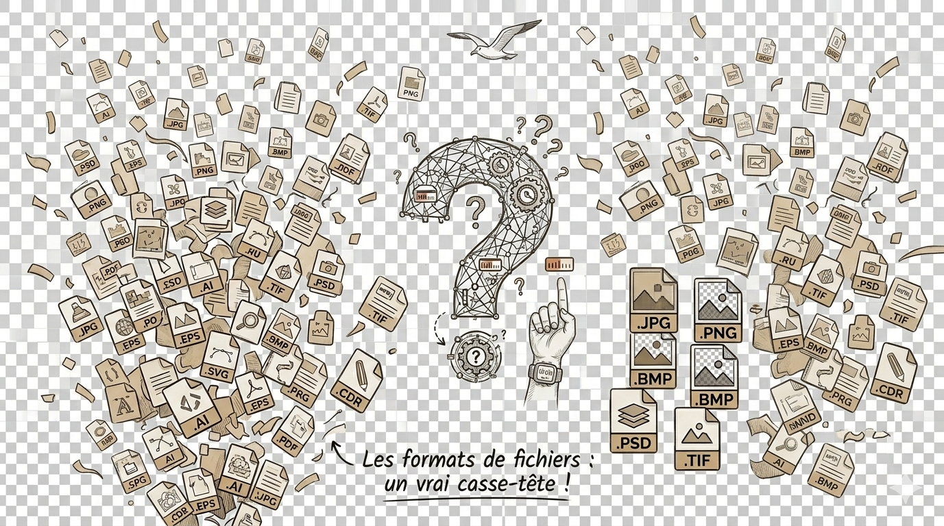 Quels formats de fichiers nous envoyer pour l'impression ?