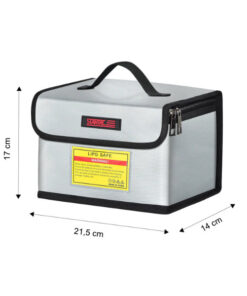 Taille du sac ignifugé M1 compartimenté innovant pour batteries